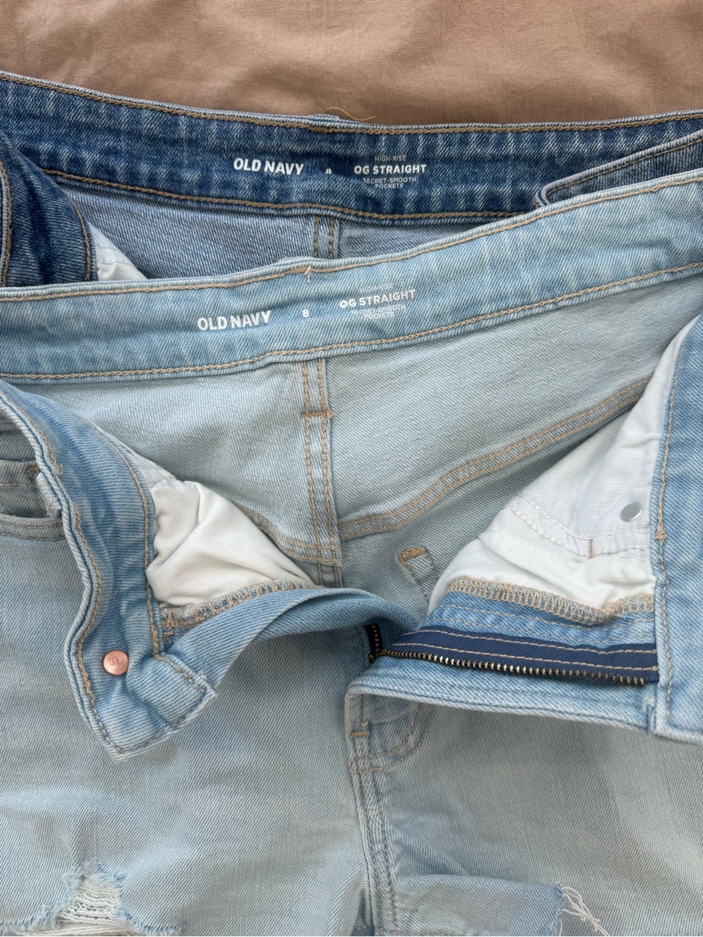 Old Navy Denim Shorts Duo in Light Blue and Medium Blue - Picture 2 of 3